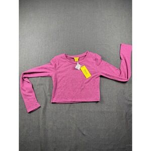Daisy Crop Top Women's Size Medium Long sleeve‎